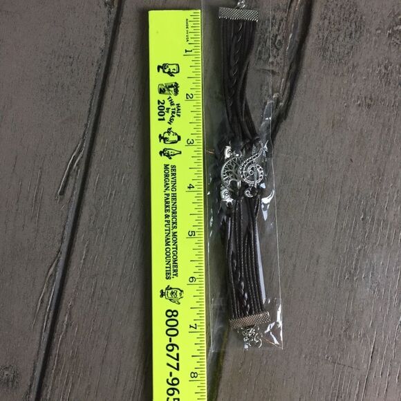 Owl Tree of Life Treble Clef Braided Bracelet - Picture 5 of 5